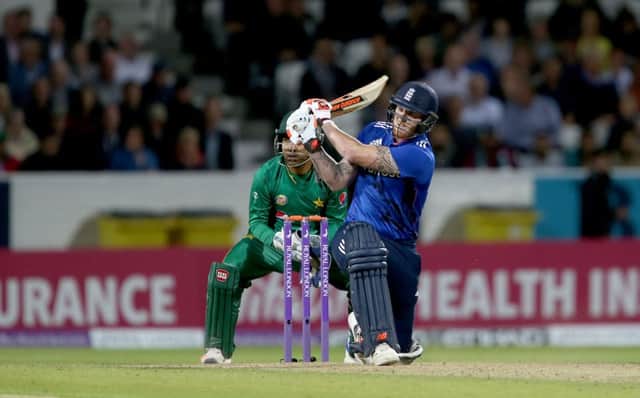 England's Ben Stokes bats during the fourth one day international at Headingley. Picture: Richard Sellers/PA Wire.