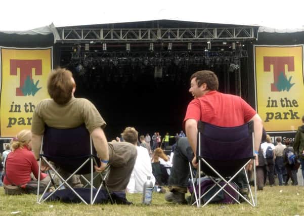 Tennent's sponsors the T in the Park music festival. Picture: Toby Williams