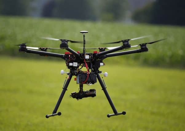 Data from drones can be used in precision farming. Picture: Alex Brandon/AP