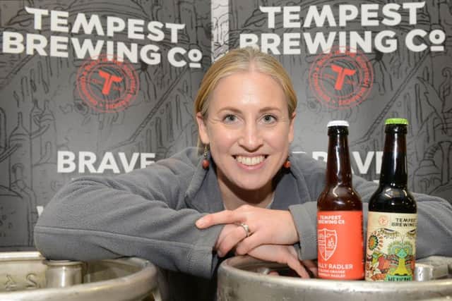 Annika Meiklejohn of Tweedbank's Tempest, one of Waitrose's newest beer suppliers. Picture: Kimberley Powell