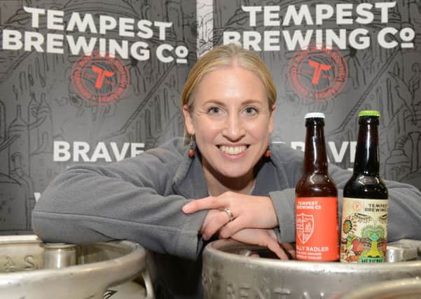 Annika Meiklejohn of Tweedbank's Tempest, one of Waitrose's newest beer suppliers. Picture: Kimberley Powell