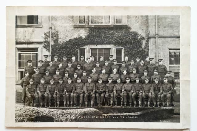 Royal Army Medical Corps personnel at  Newbattle Abbey College, near Dalkeith.  PIC Andrew O'Brien