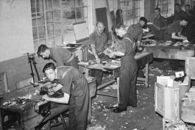 Veterans were taught new skills at Newbattle Abbey College following WWII. PIC Andrew O'Brien,.