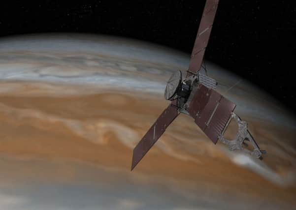 Nasa spacecraft Juno captures 'whistling and whooshing noises' from Jupiter. Picture: NASA/JPL-Caltech/PA Wire