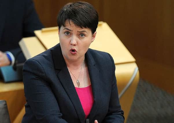 The First Minister has slammed Ruth Davidson (pictured).Picture: Andy Buchanan/AFP/Getty Images