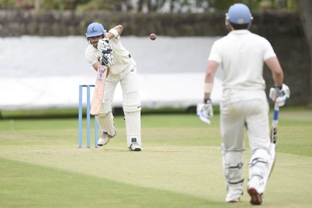 Arun Pillai shared a partnership of 61 with Fraser Watts to set Carlton on their way. Later he took four quick wickets to mop up the tail.  Photograph: Greg Macvean