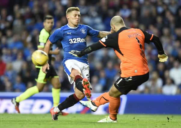 Martyn Waghorn will be in the Rangers squad to face Celtic after recovering from a hamstring injury. Picture: Ian Rutherford/PA Wire