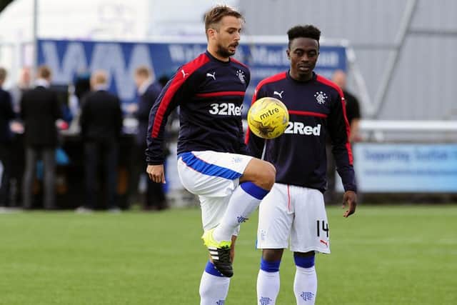 Kranjcar scored a spectacular long-range goal in Rangers 7-0 friendly victory over Linfield on Saturday. Picture: TSPL