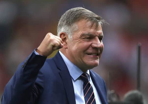Sam Allardyce was happy to kick off his England reign  with a 1-0 victory in Slovakia. Picture: Getty.