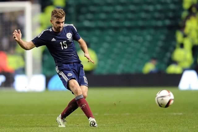 James Morrison in action for Scotland. Picture: John Devlin