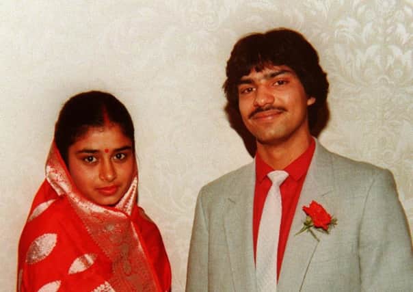 Surjit Singh Chhokar, who died in 1998 Overtown, North Lanarkshire, with his wife Sanehdeep Kaur Chhokar. Picture: Contributed