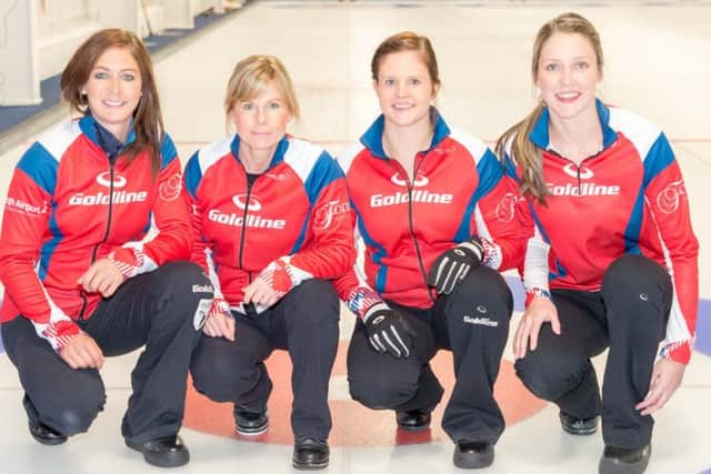 Left to right: Eve Muirhead, Kelly Schafer, Vicki Adams and Lauren Gray. Picture: