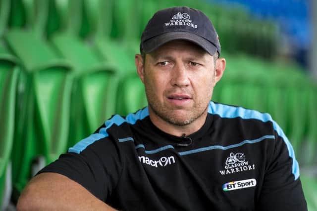 Glasgow Warriors coach Matt Taylor. Picture: SNS