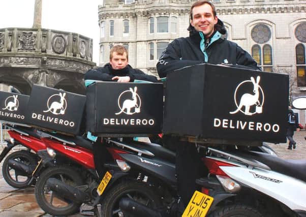 Deliveroo has revolutionised food delivery, providing a highly efficient option of hot fresh food at low cost, but it is now facing competition from Amazon. Picture: Contributed