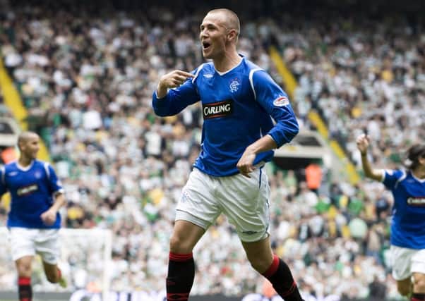 Kenny Miller says his two goals in the 4-2 win over Celtic in August 2008 put him back in the good books of the Rangers fans. Picture: Steve Welsh/SNS
