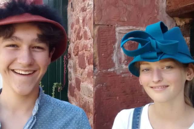 Variations of the new Duns cap, designed by renowned milliner Yvette Jelfs. Picture: Contributed