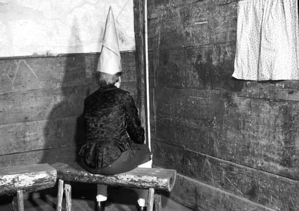 The Dunce's Cap was once a source of dread in classrooms across the nation. Picture: Orlando/Three Lions/Getty Images