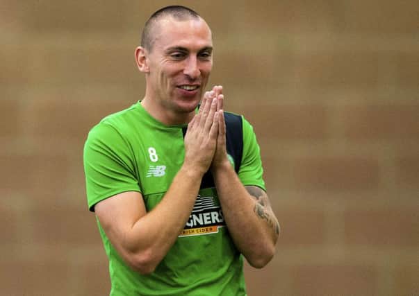 Celtic captain Scott Brown ahead of tomorrow's clash with Rangers. Picture: SNS