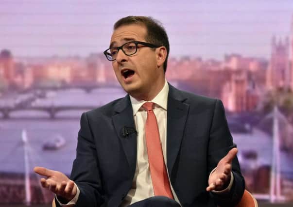 Owen Smith interviewed on the Andrew Marr Show stated his intent to apply to rejoin the EU if elected in 2020. Picture: BBC