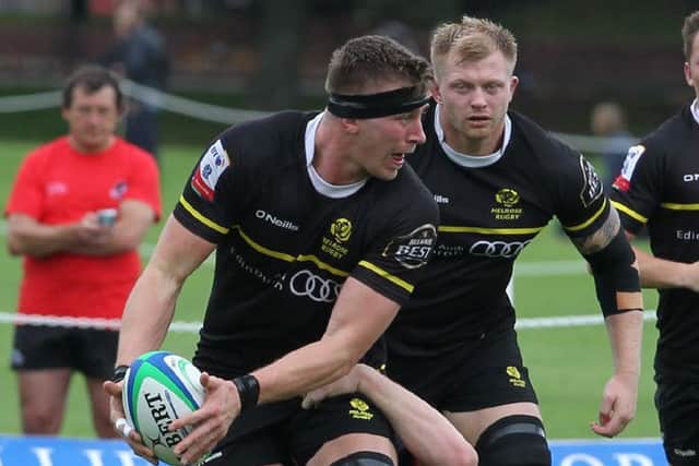 Iain Moodie scored one of seven tries for Melrose.