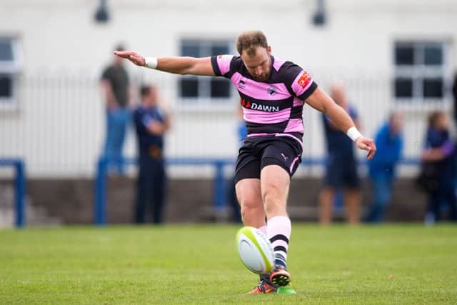 Ayr's Frazier Climo missed some kicks.