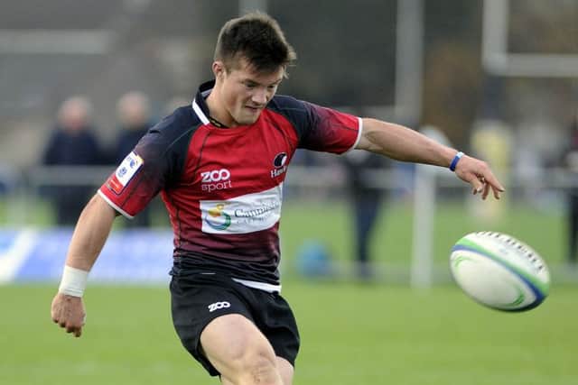 Glasgow Hawks' George Horne scored his side's fourth try against Stirling County. Picture: John Devlin
