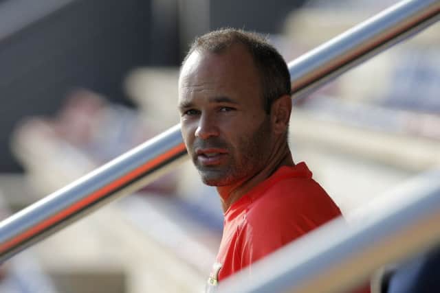 Andres Iniesta says Barcelona will bounce back from the 2-1 home defeat by Alaves. Picture: Manu Fernandez/AP