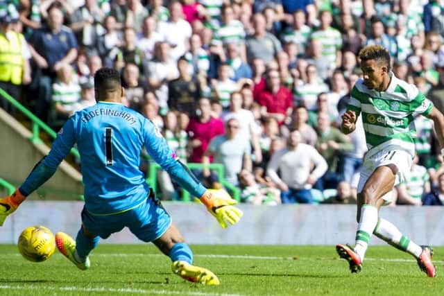 Scott Sinclair scored Celtic's third goal in the 5-1 win over Rangers. Picture: SNS