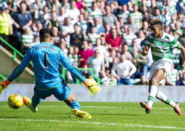 Scott Sinclair scored Celtic's third goal in the 5-1 win over Rangers. Picture: SNS