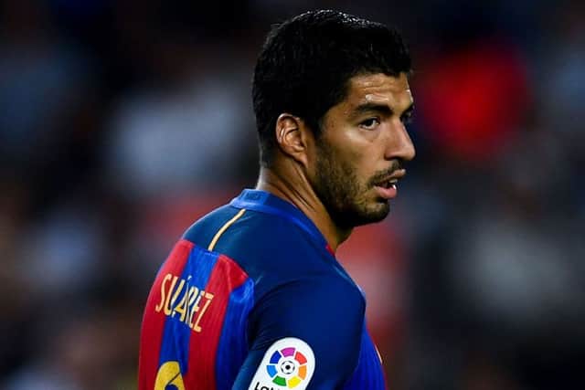 Luis Suarez and his Barcelona team-mates will come up against Celtic tomorrow night in the Champions League. Pic: Getty