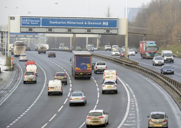 Drivers have been warned of delays on the M8. Picture: John Devlin