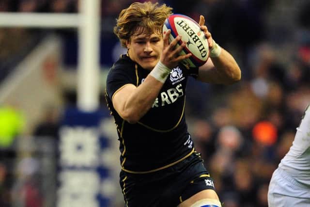 Scotland's David Denton suffered a hamstring tear while playing for Bath. Picture Ian Rutherford