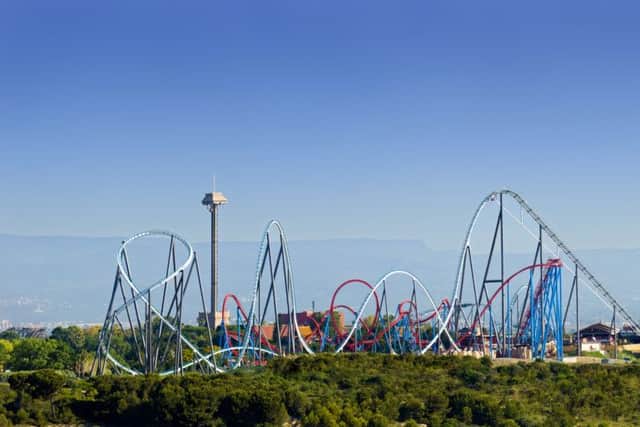Some of the fearsome rides at PortAventura.