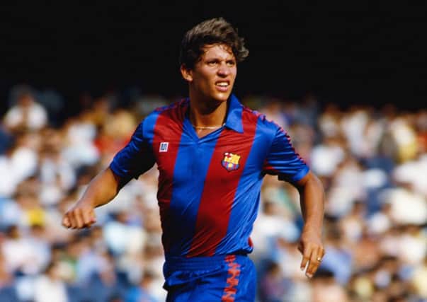 Gary Lineker in action for Barcelona in 1986. Lineker played for the club between 1986 and 1989.  Picture: David Cannon/Allsport/Getty Images