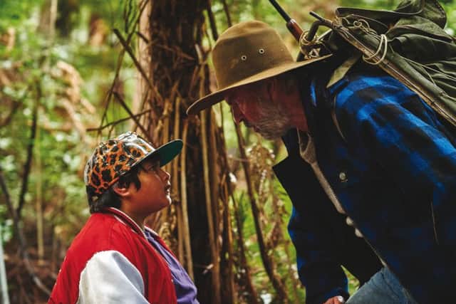 Julian Dennison and Sam Neill in Hunt For The Wilderpeople