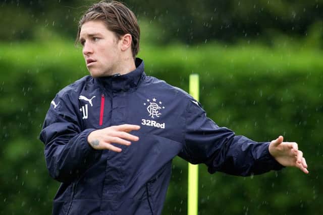 Josh Windass made his first league start for Rangers against Celtic. Picture: Kirk O'Rourke/PA
