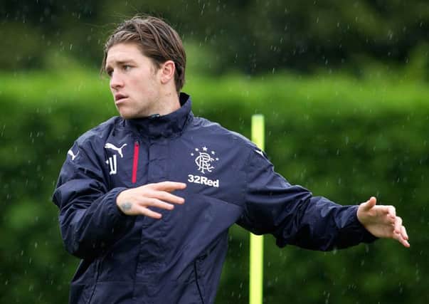 Josh Windass made his first league start for Rangers against Celtic. Picture: Kirk O'Rourke/PA