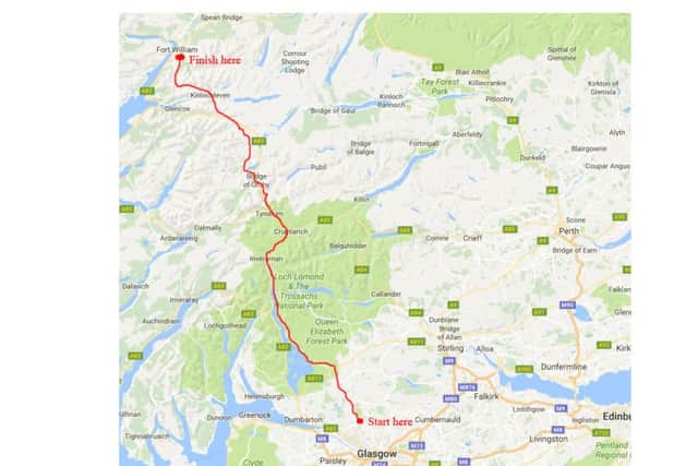 The West Highland Way Route. Picture: Google
