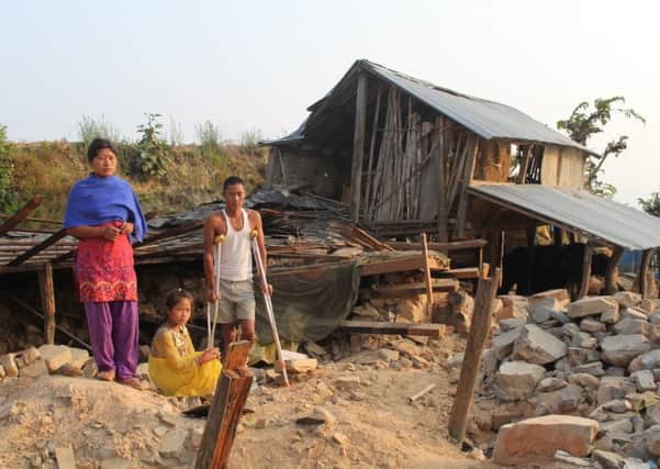 Church of Scotland raises funds to rebuild homes in Nepal. Picture: Contributed