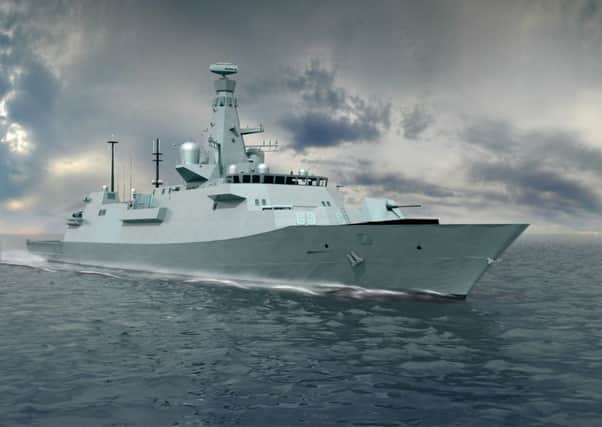 An artist impression of the  Type 26 Global Combat Ship. Picture: PA