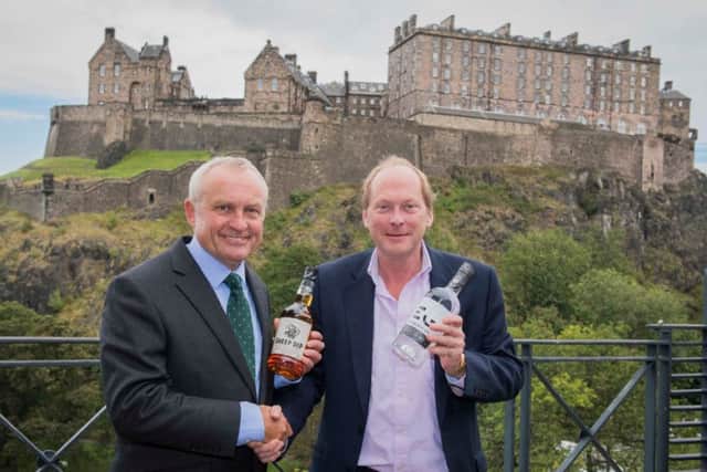 Spencerfield co-founder Alex Nicol, left, with Ian Macleod boss Leonard Russell. Picture: Contributed