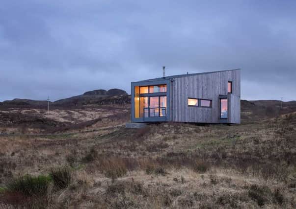 The small but beautiful timber building complements the surrounding landscape. Picture: 15fiscavaig.co.uk