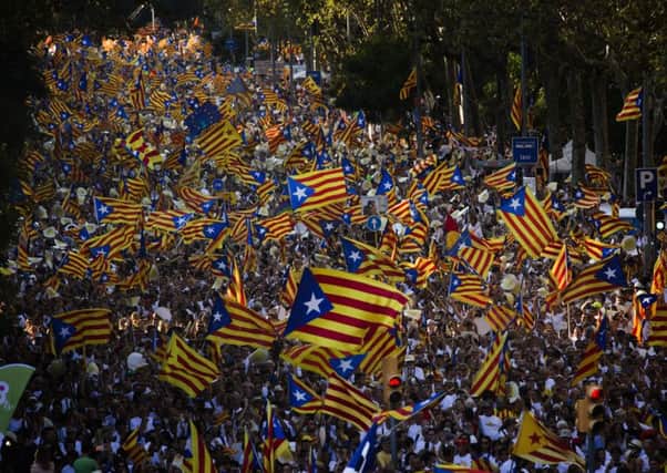 Fans are expected to wave the "estelada" flags Picture: Getty