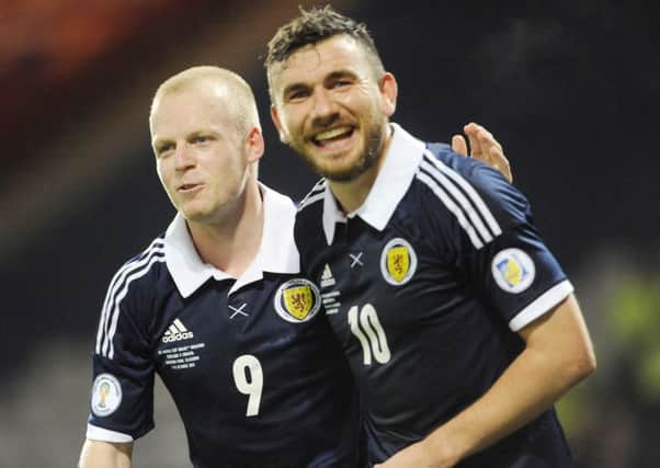 Snodgrass netted a hat-trick in Scotland's win over Malta. Picture: Phil Wilkinson