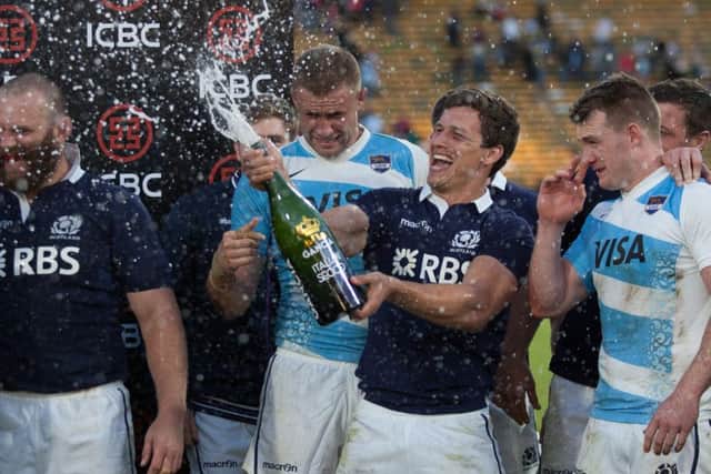 Scotland toasted victory against Argentina when their 2014 summer tour included a trip to Cordoba. Picture: Diego Lima/Getty
