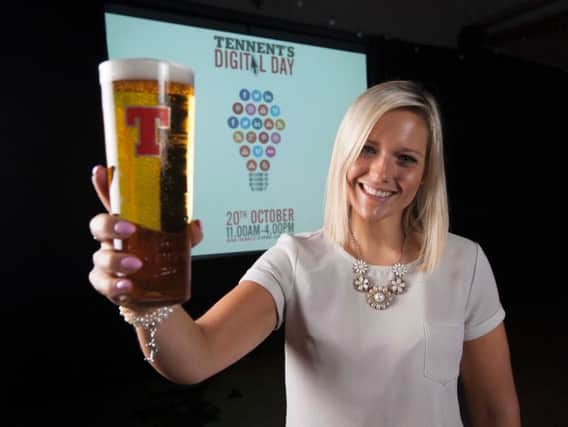 Carolyn Bishop of Tennent's toasts training. Picture: Contributed