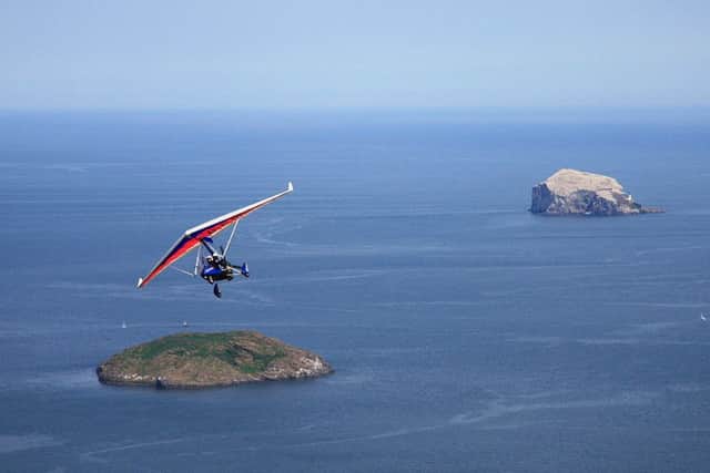 A Trial Flight over Bass rock. Picture: eosm.co.uk
