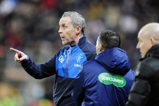 David Weir was sent to the stands during Rangers' 5-1 defeat by Celtic. Picture: Michael Gillen