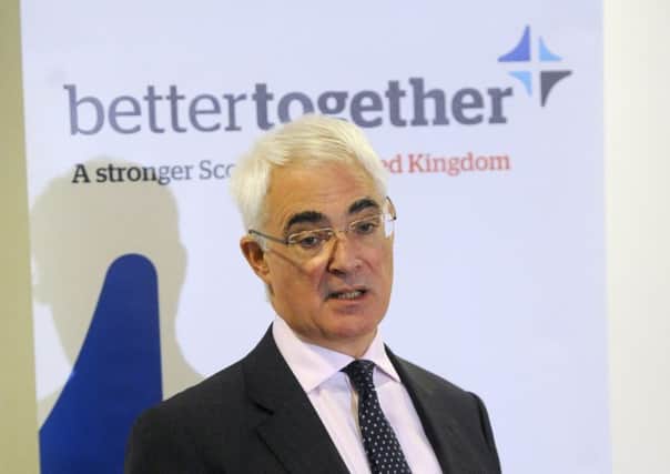 Alistair Darling led the 'No' campaign to victory in 2014 but can't be expected to fight another referendum