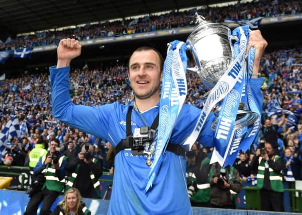 Dave Mackay lifted the Scottish Cup when St Johnstone defeated Dundee United in 2014. Picture: SNS